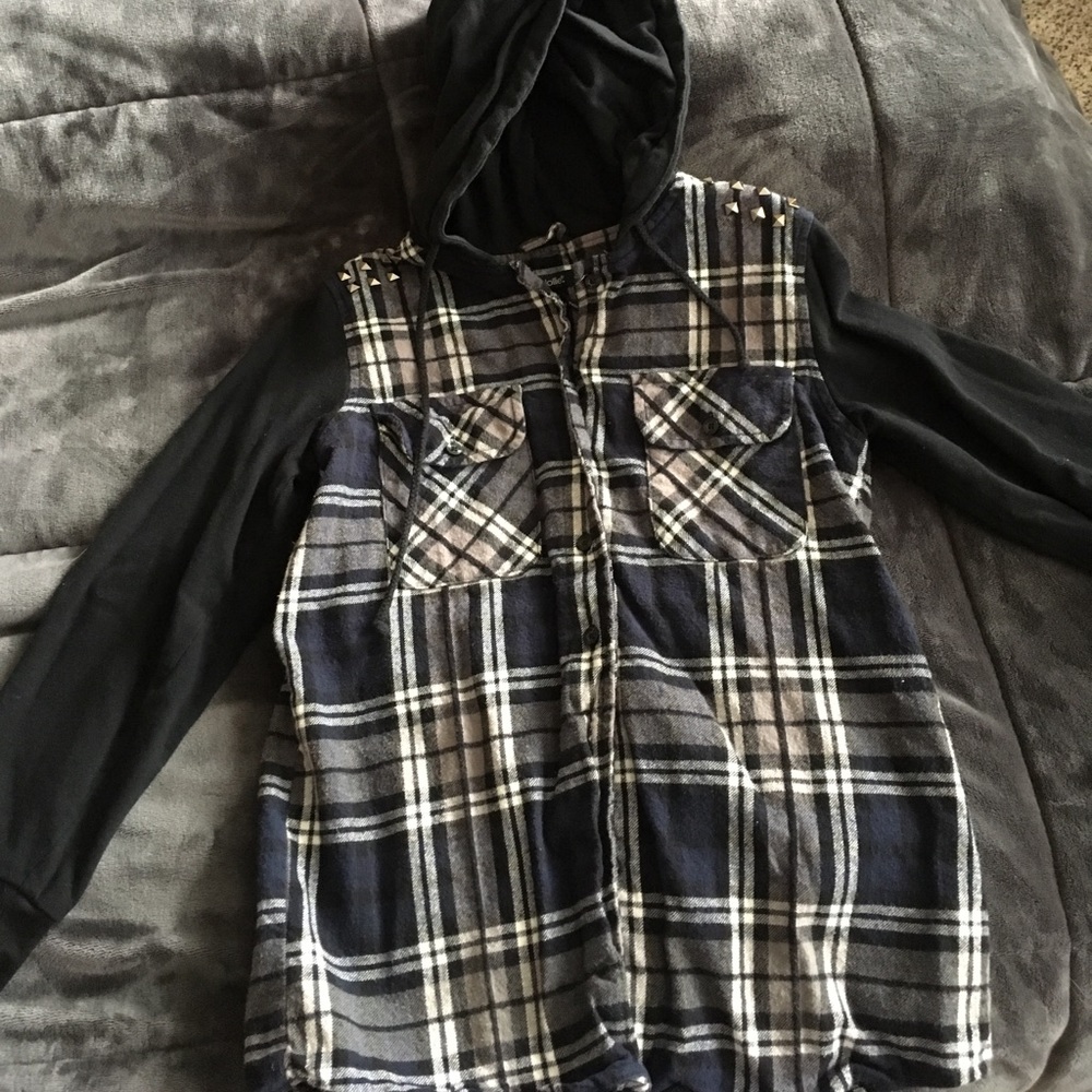 Hooded flannel